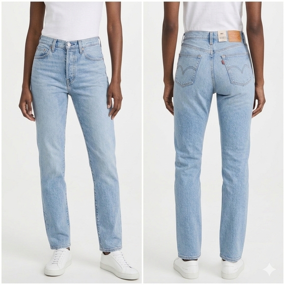 Levi's Denim - NWT Levi's Premium Wedgie Slim Straight High Rise Jeans 28 Light Wash
